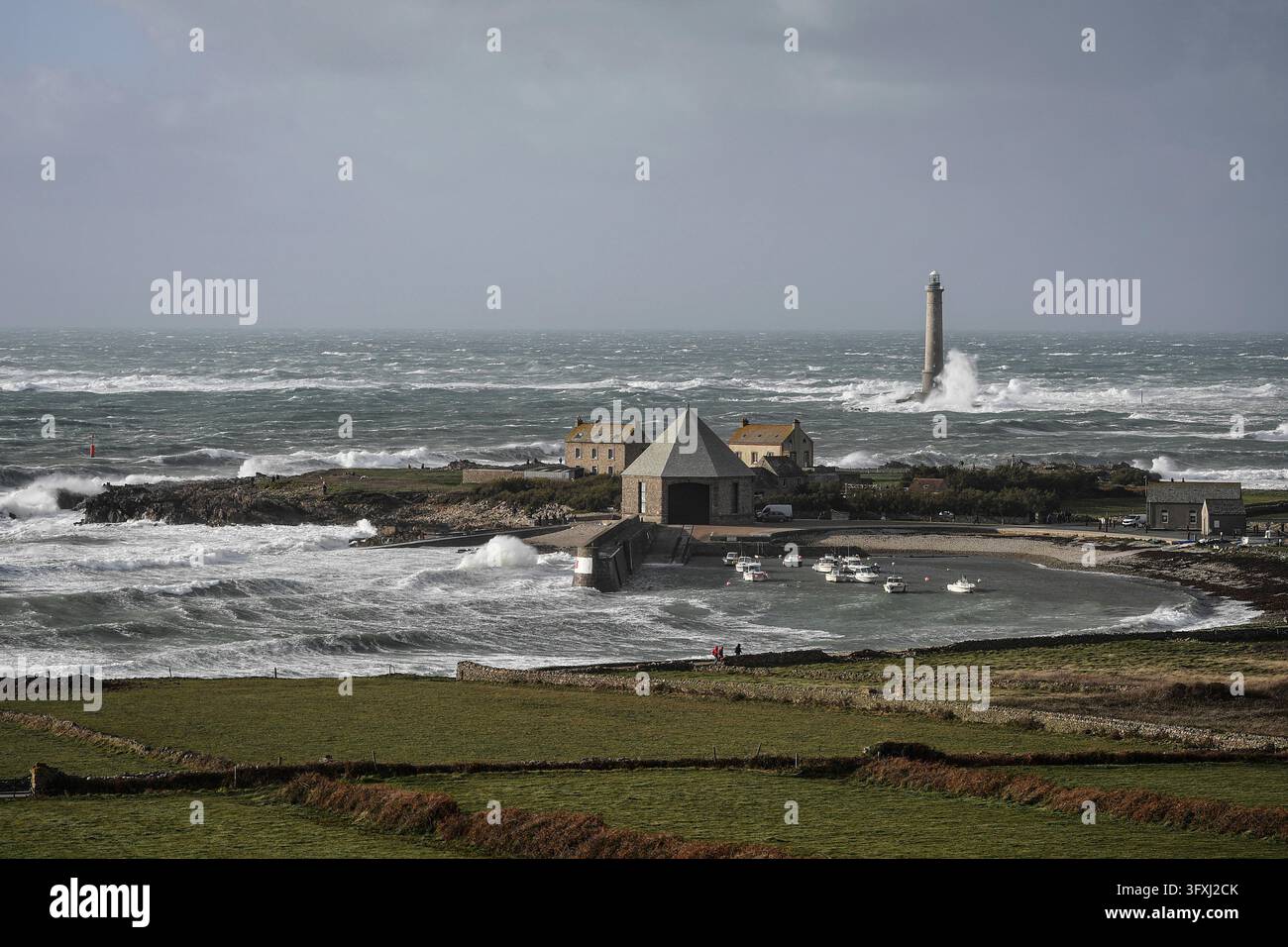 ©PHOTOPQR/OUEST FRANCE/Charles BURY ; GOURY ; 23/10/2026 ; La tempete ...