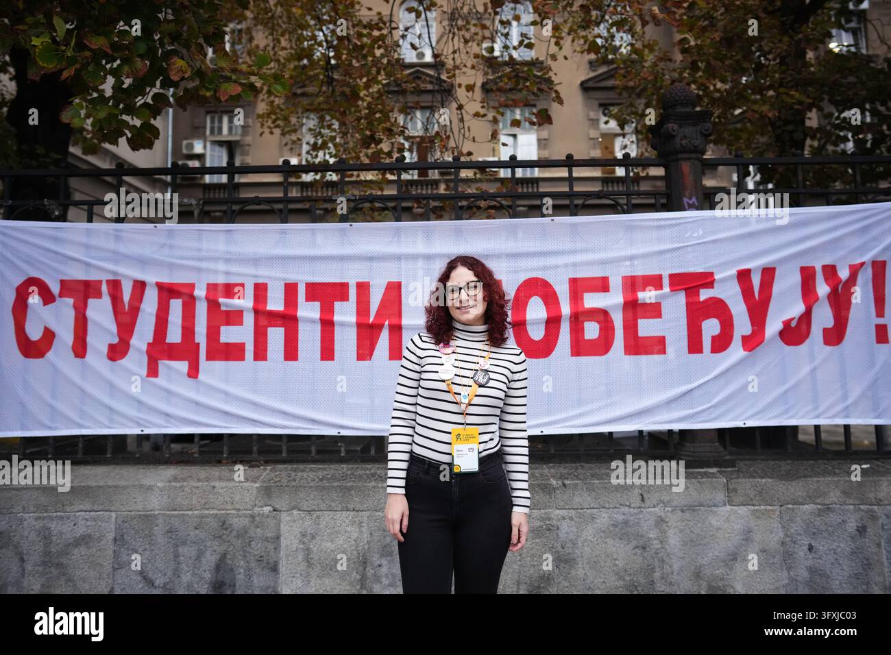 Mina Pejovic, student of pharmacy, from Belgrade, 26, poses for a photo ...