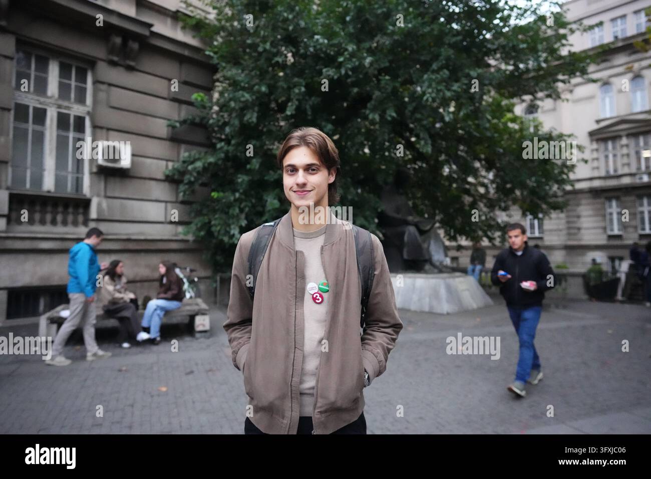 Mateja Radosavljevic, student of law, from Belgrade, 20, poses for a ...