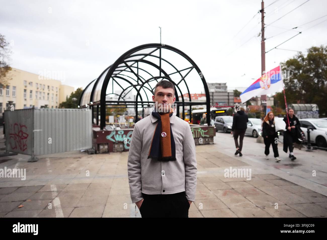 Ilhan Kokor, student of psychology, from Belgrade, 21, poses for a ...
