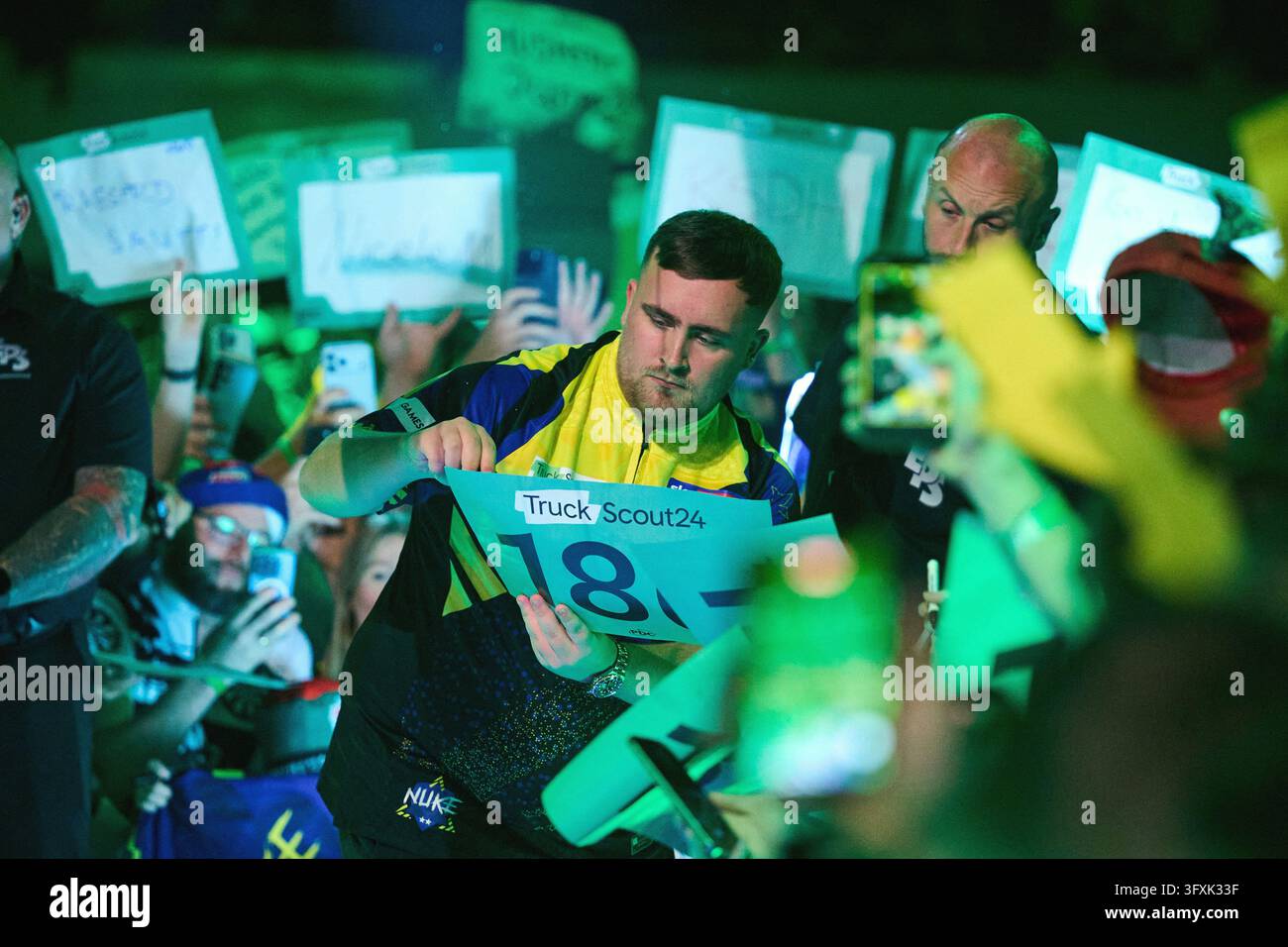 Darts Vector Graphics 23 October 2026, North Rhine-Westphalia, Dortmund: Darts, Men: European ...