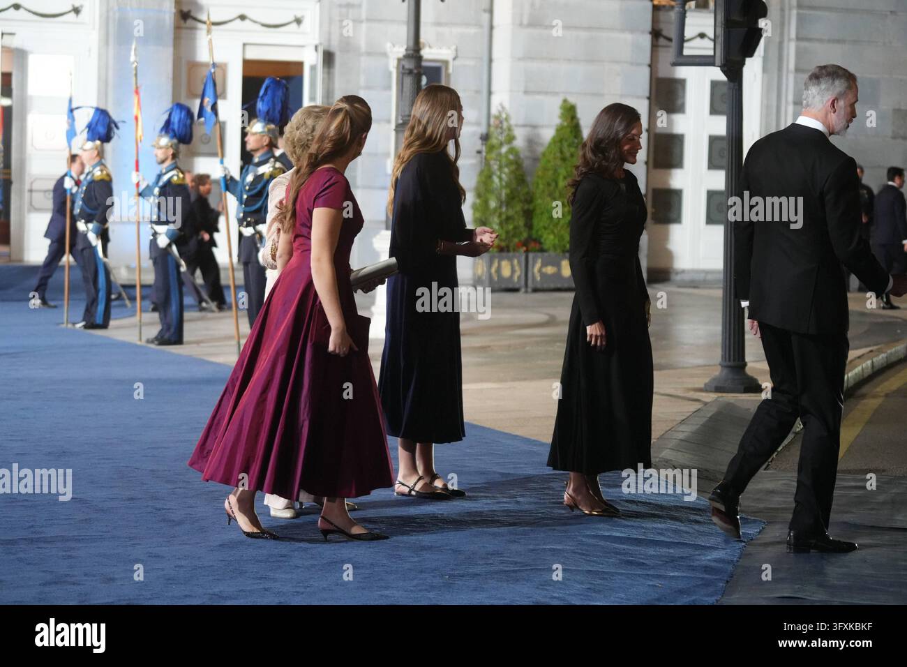 Spanish King Felipe VI and Queen Letizia during the Princess of ...