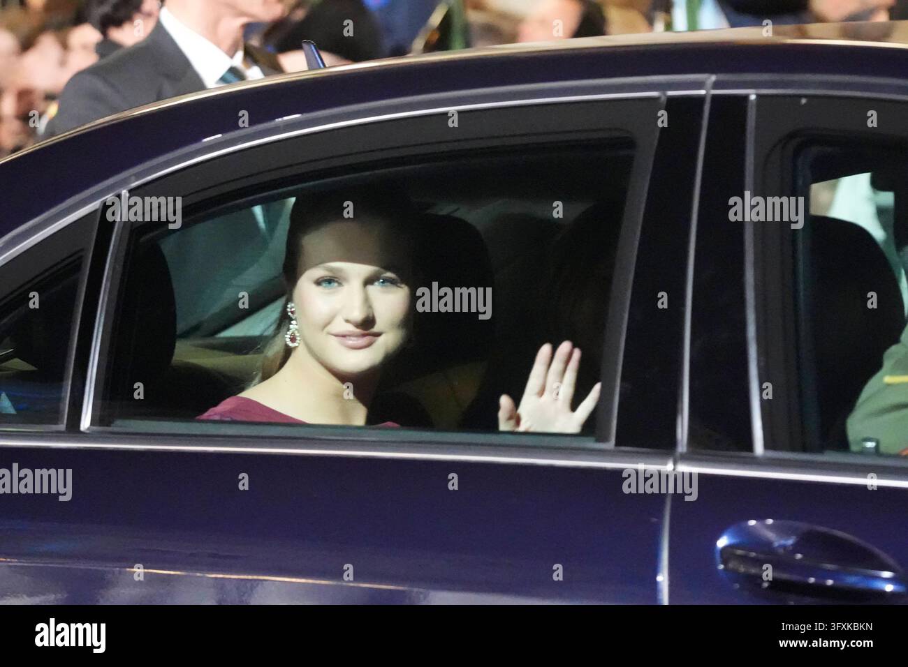 Spanish King Felipe VI and Queen Letizia during the Princess of ...
