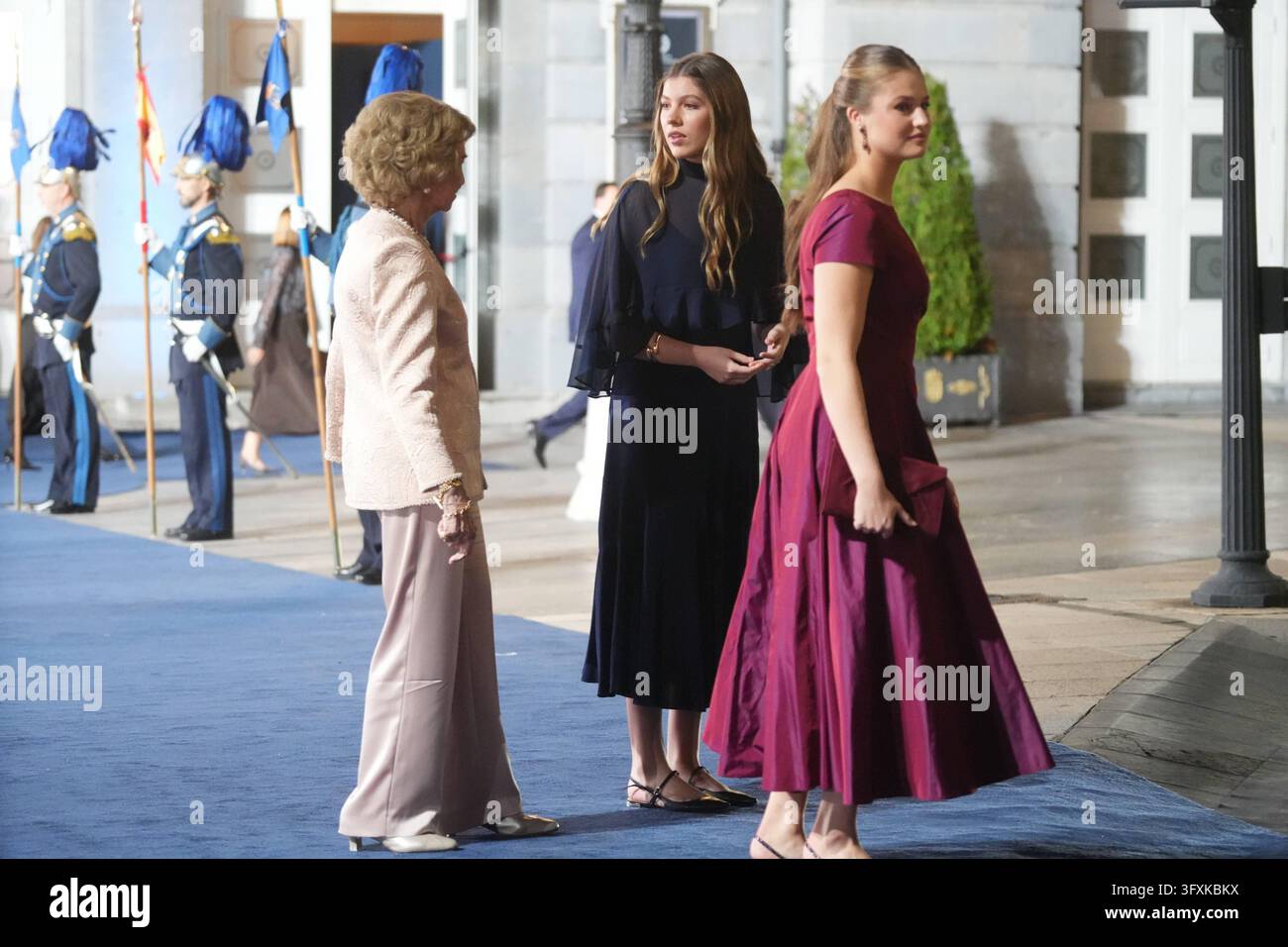 Spanish King Felipe VI and Queen Letizia during the Princess of ...
