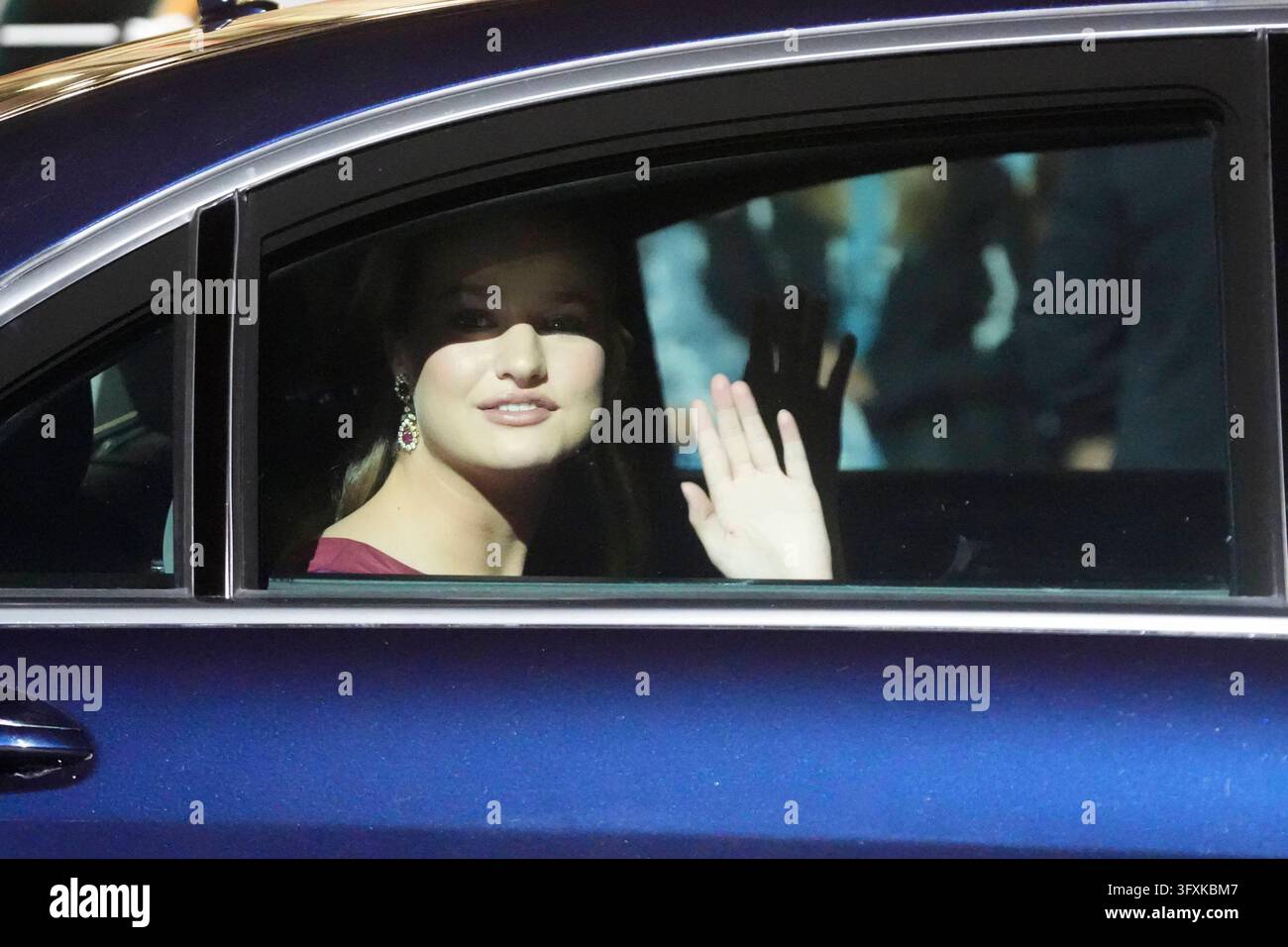 Spanish King Felipe VI and Queen Letizia during the Princess of ...