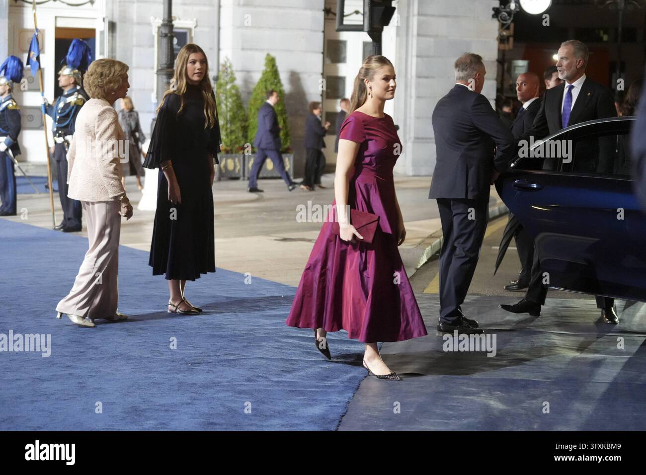 Spanish King Felipe VI and Queen Letizia during the Princess of ...