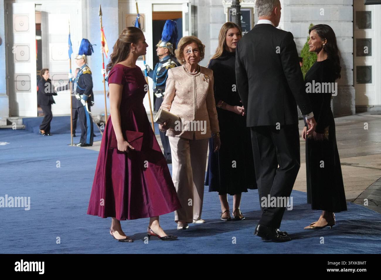 Spanish King Felipe VI and Queen Letizia during the Princess of ...
