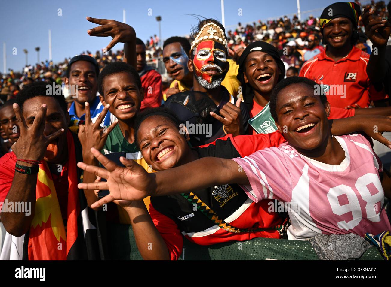 Spectators are seen during the Men’s Rugby League World Cup Round 2 ...