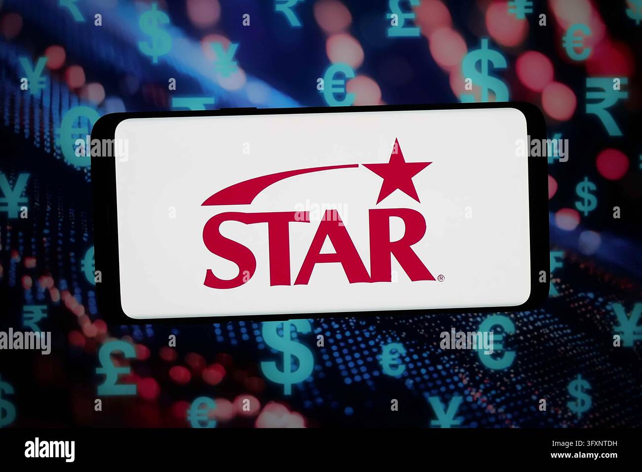 In this photo illustration, the logo of US interbank network STAR is ...