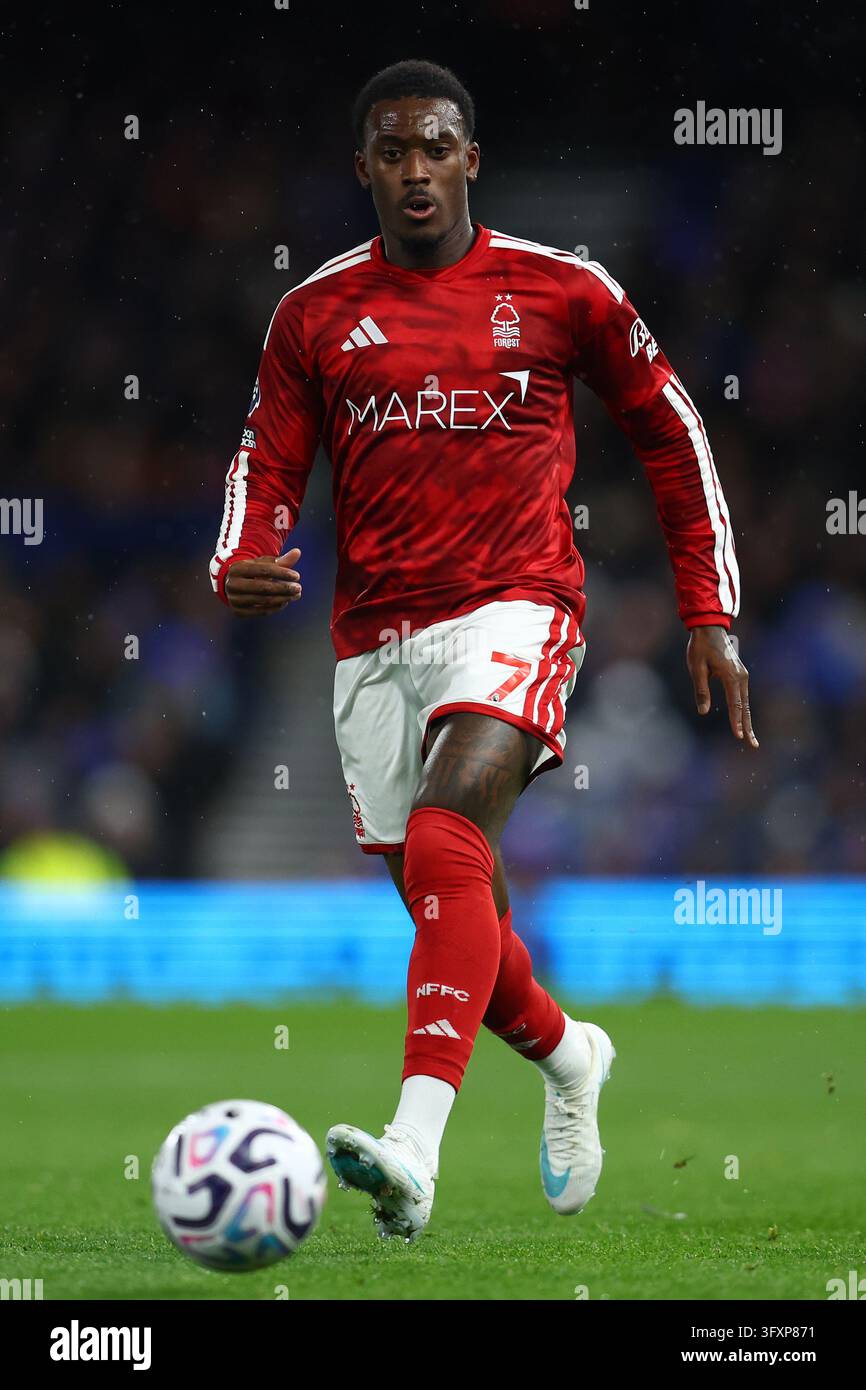 Ipswich, England, 23rd October 2026. Callum Hudson-Odoi of Nottingham ...