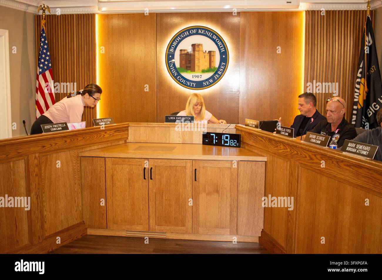 October 21, 2026, Kenilworth, New Jersey, USA: Mayor and Council ...