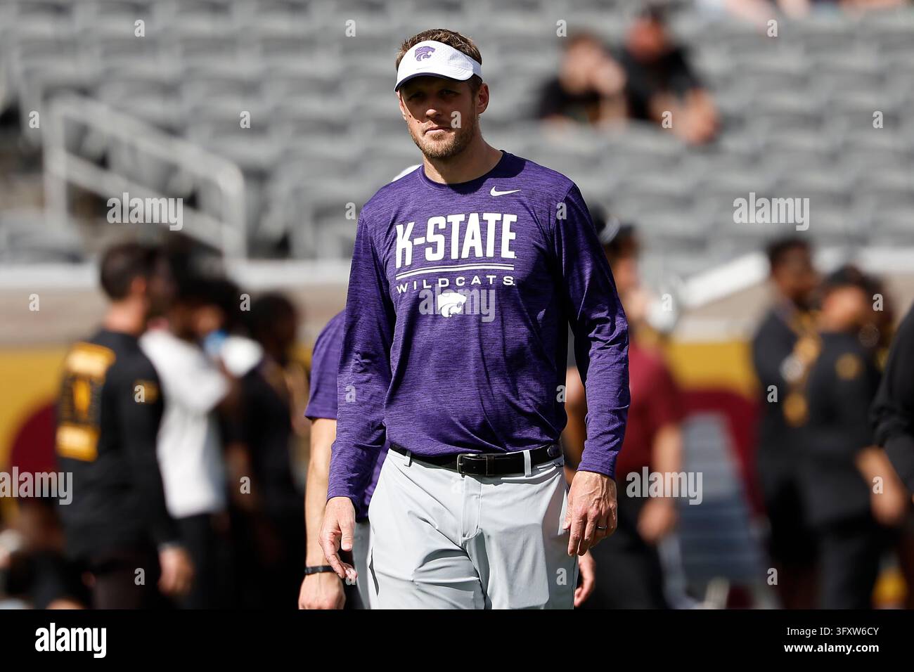 TEMPE, AZ - OCTOBER 24: Kansas State Wildcats head coach Collin Klein ...