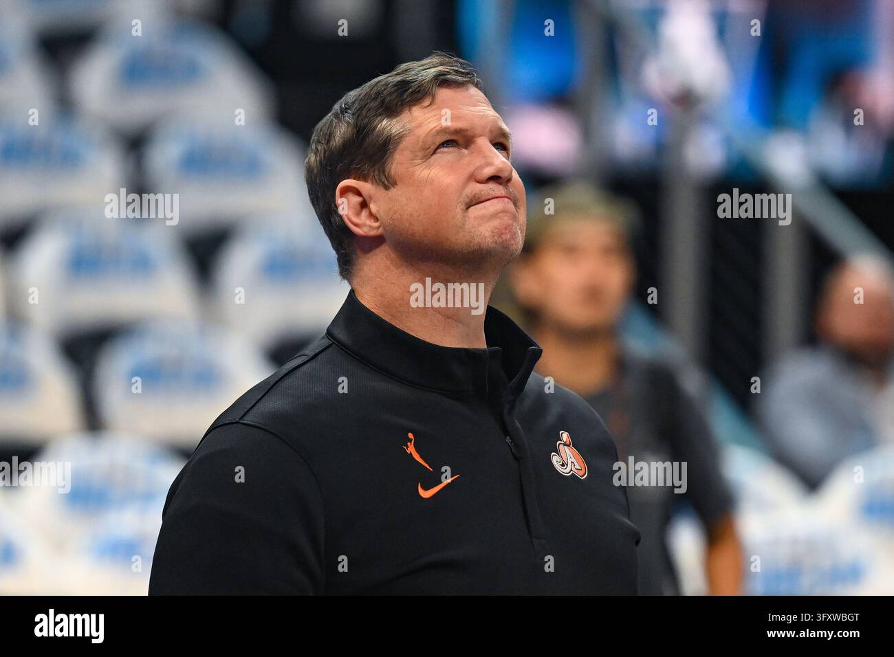 ATLANTA, GA - OCTOBER 24: Atlanta head coach Karl Smesko reacts prior ...