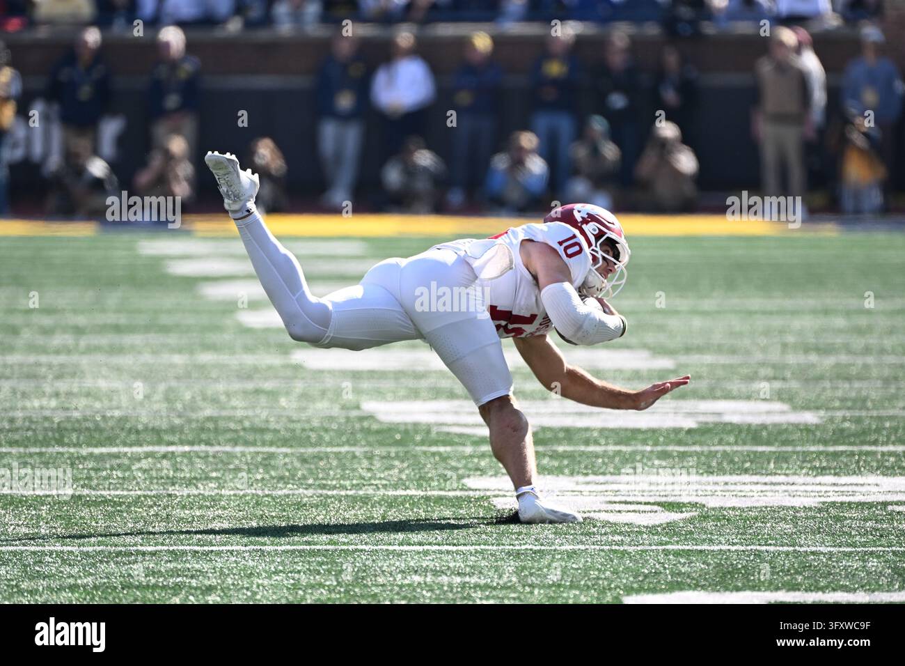 ANN ARBOR, MI - OCTOBER 24: Indiana Hoosiers quarterback Josh Hoover ...