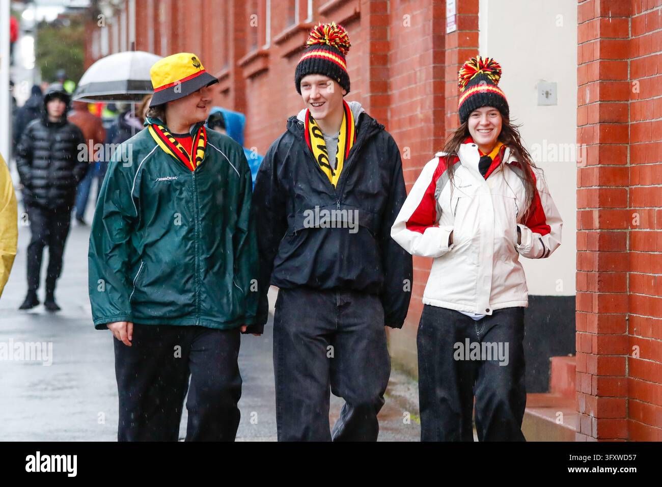 Jacobs Vector Partick Thistle supporters before the William Hill Championship match ...