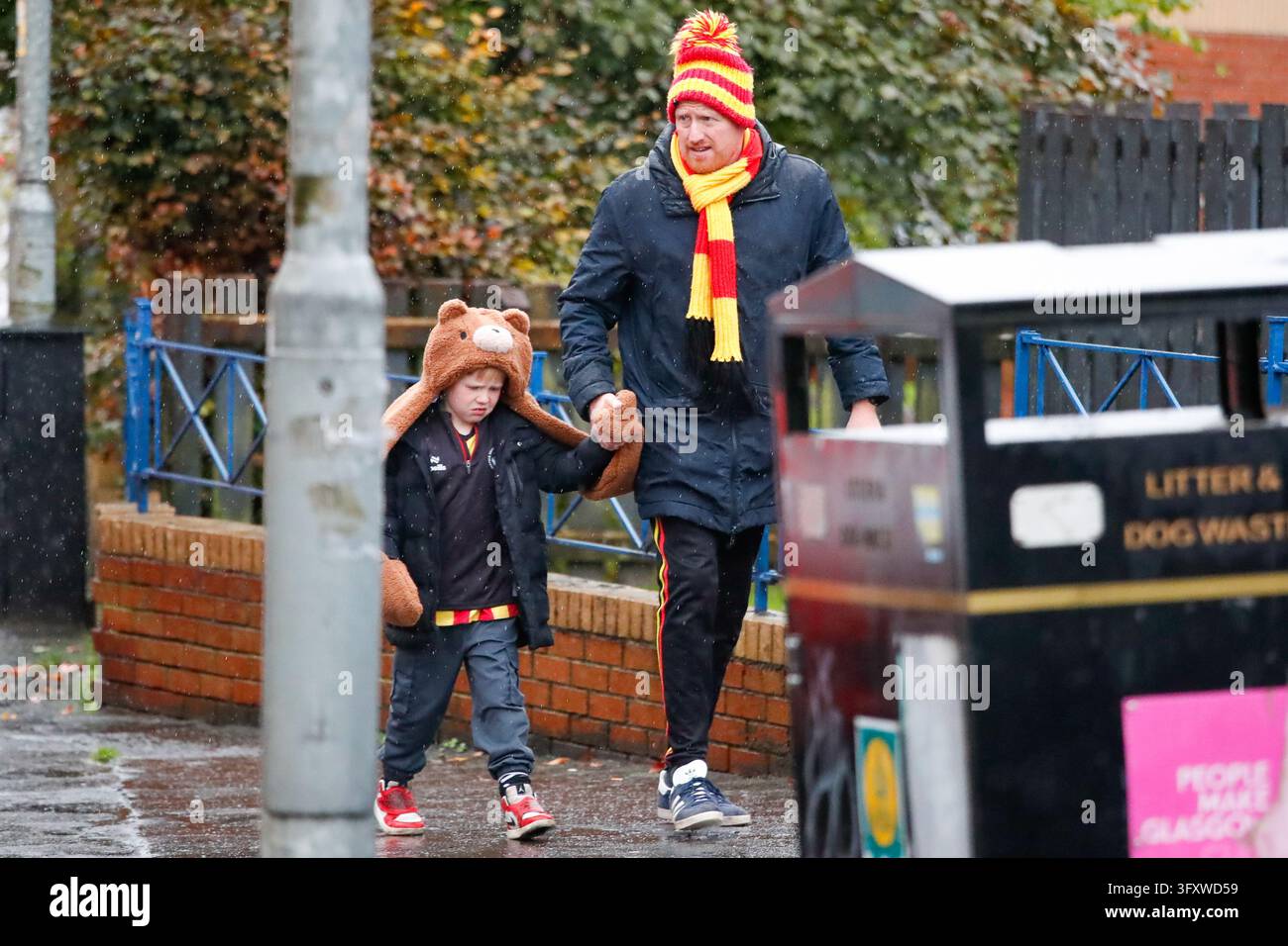 Jacobs Vector Partick Thistle supporters before the William Hill Championship match ...