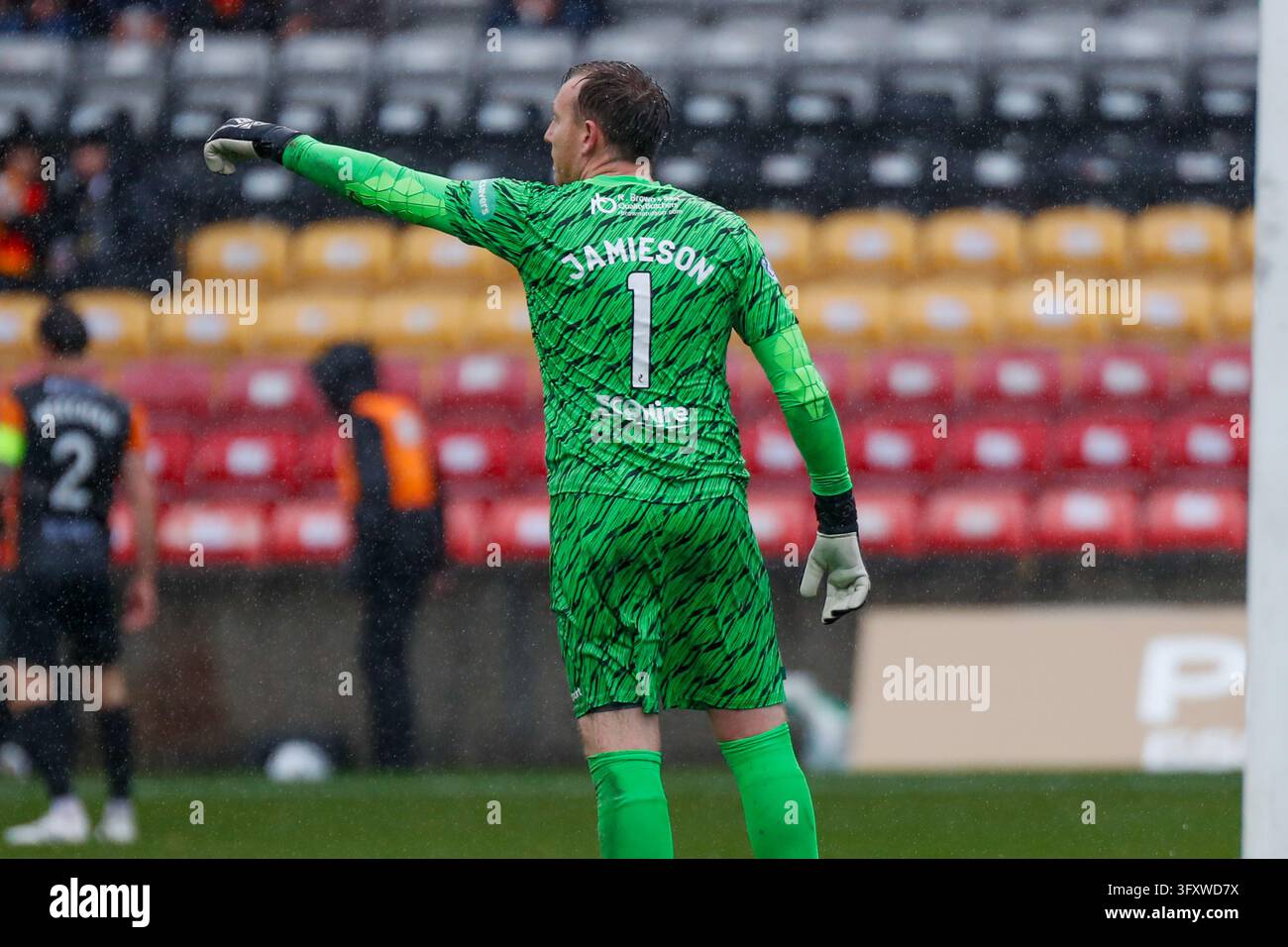 Jacobs Vector Stenhousemuir's Goalkeeper Darren Jamieson (#1) during the William Hill ...