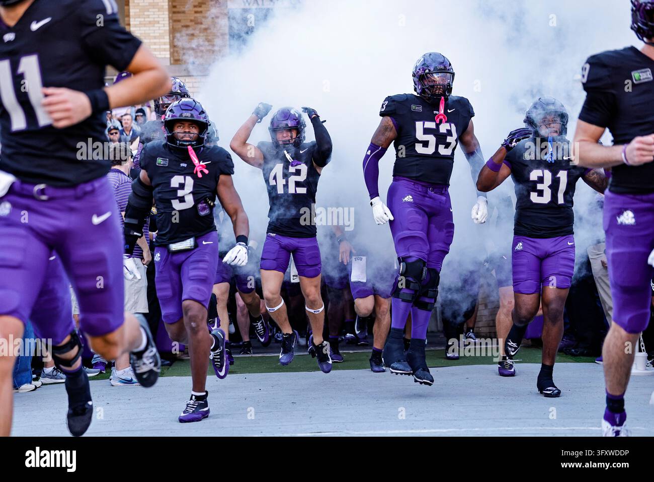 FORT WORTH, TX - OCTOBER 24: Texas Christian University Horned Frogs ...