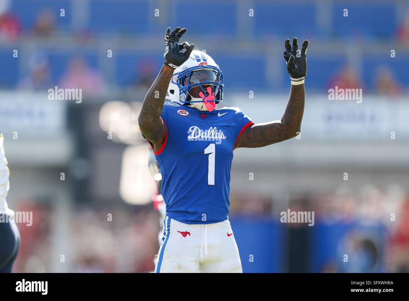 Oct 24, 2026; Southern Methodist University Mustangs safety Jarvis Lee ...