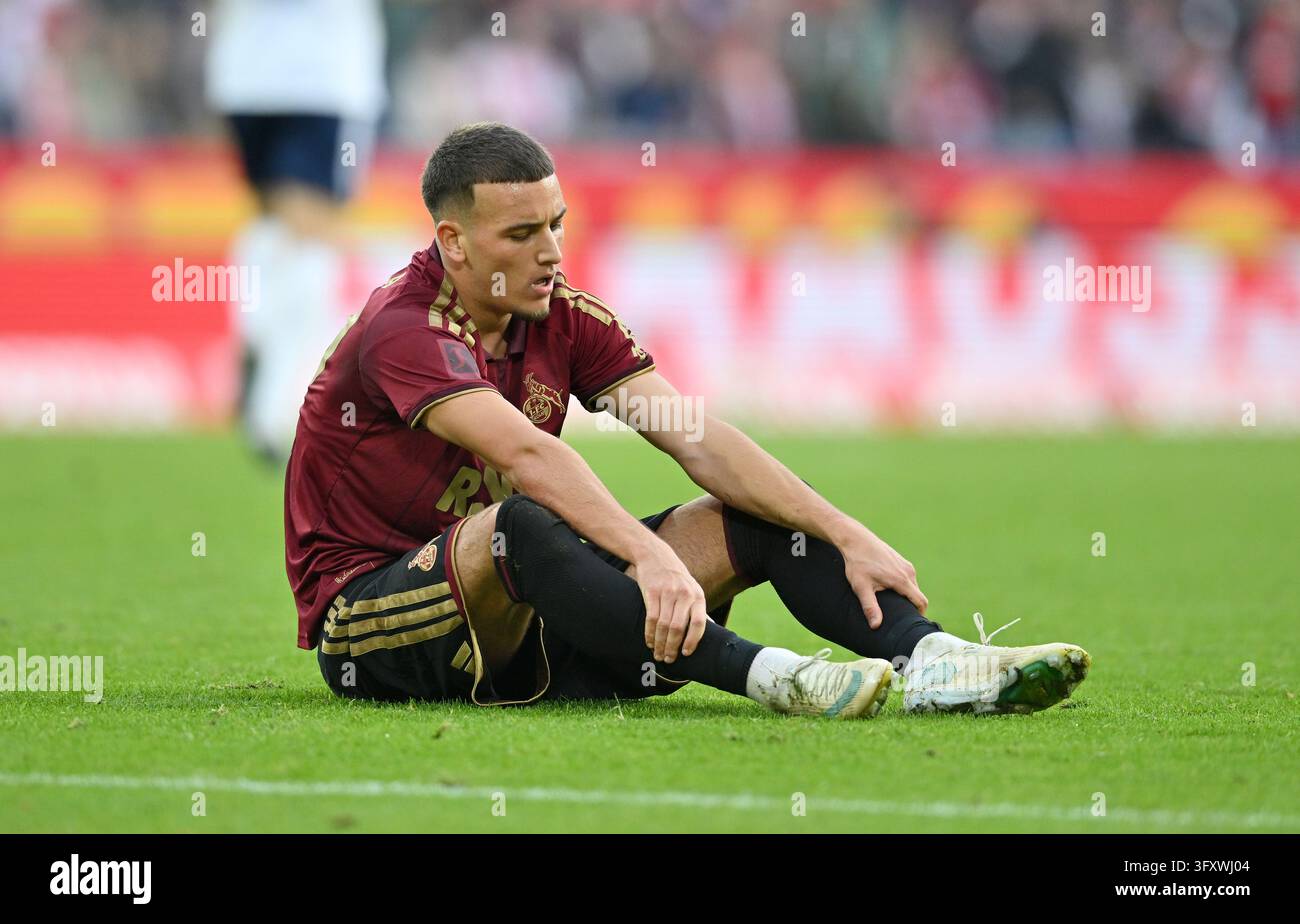 Said El Mala (FC Cologne) on the ground. Football 1st Bundesliga ...