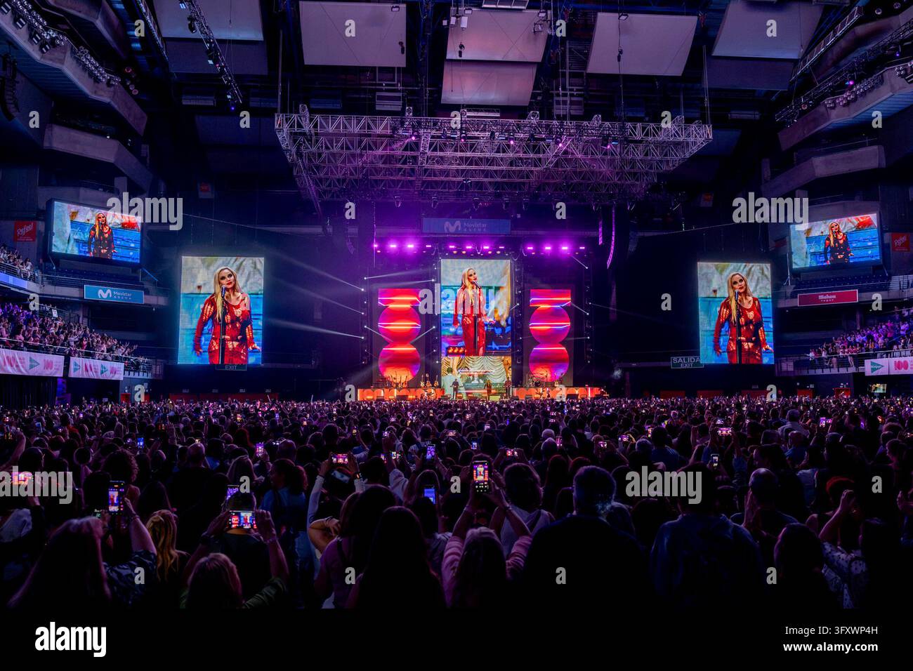 The band Fangoria during their performance at the Cadena 100 charity ...
