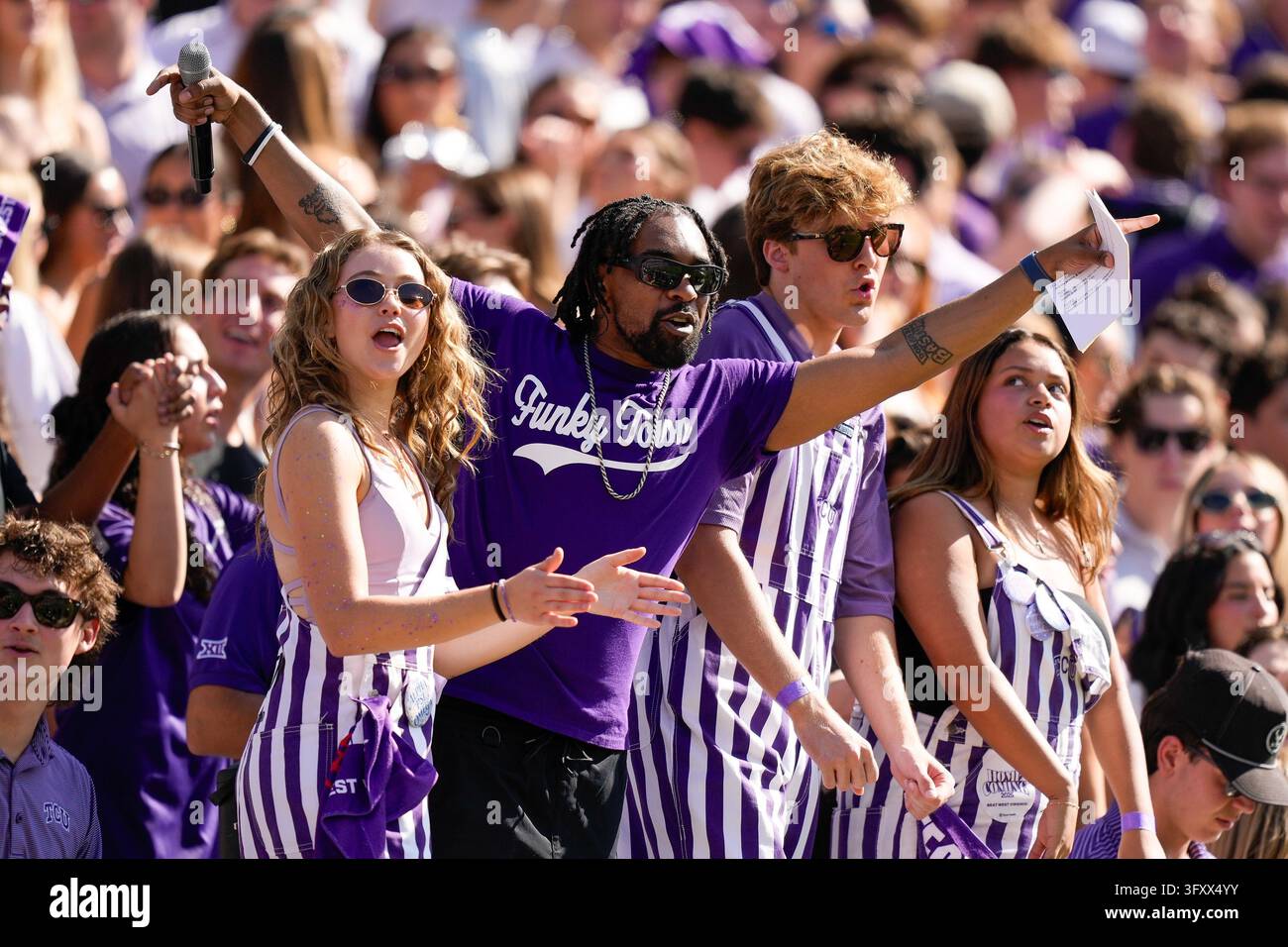 October 24, 2026: Stadium host Cam On The Mic dances with the student ...
