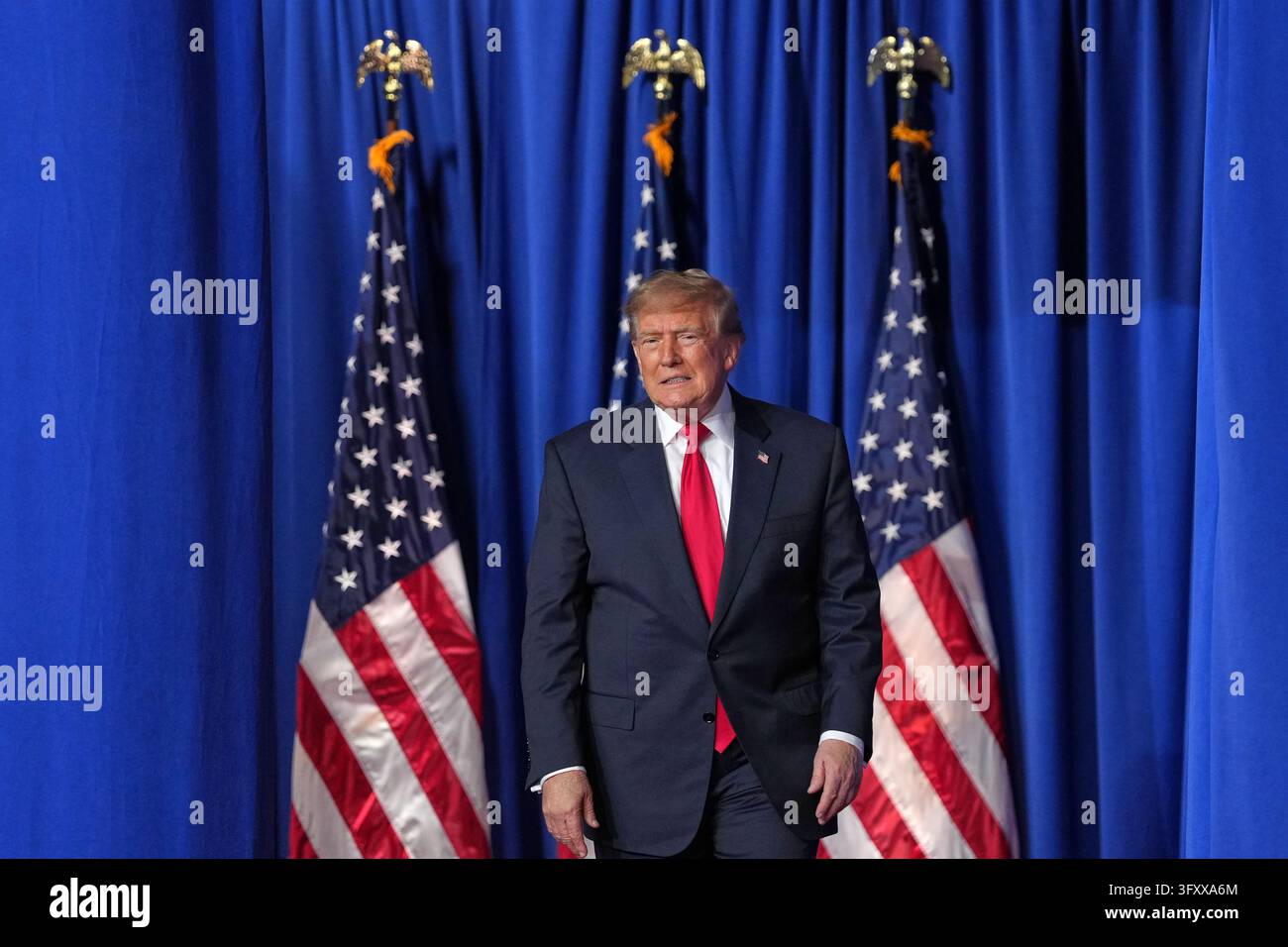 Trump X Posts President Donald Trump arrives at a campaign rally at Guardian Centers ...