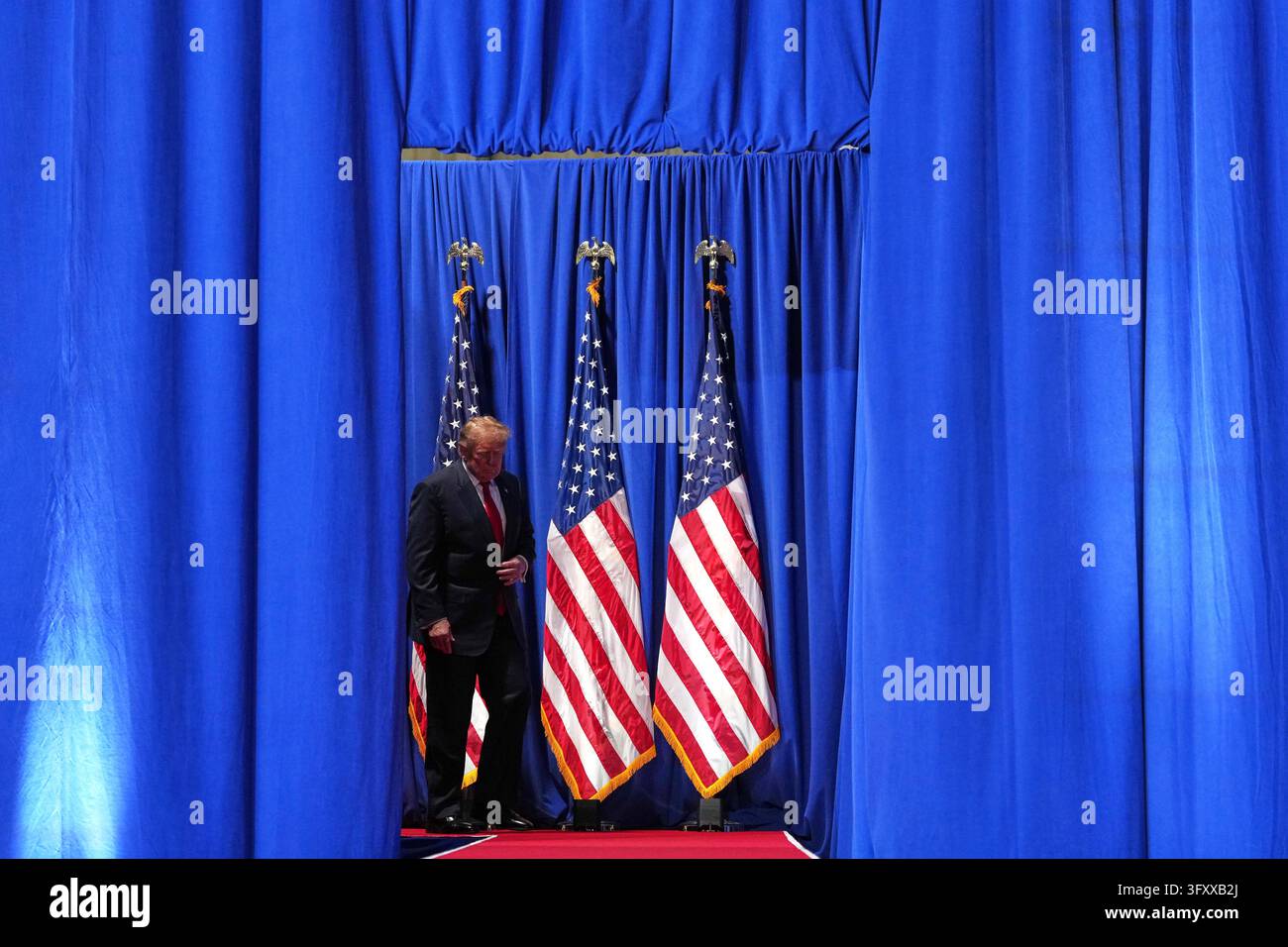 Trump X Posts President Donald Trump arrives at a campaign rally at Guardian Centers ...