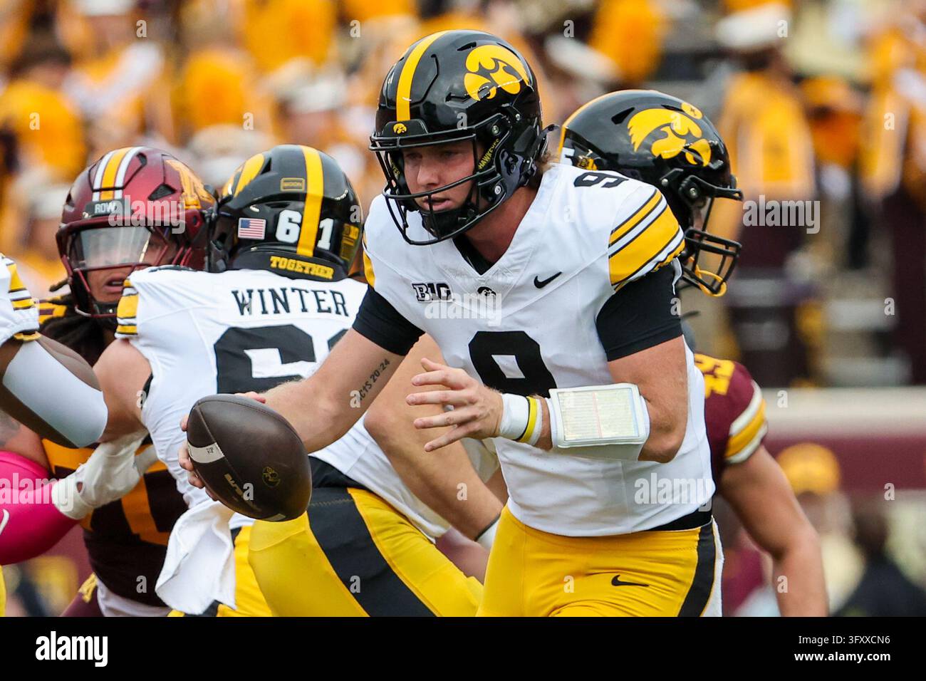 October 24, 2026, Shoreview, Minnesota, USA: Iowa Hawkeyes quarterback ...