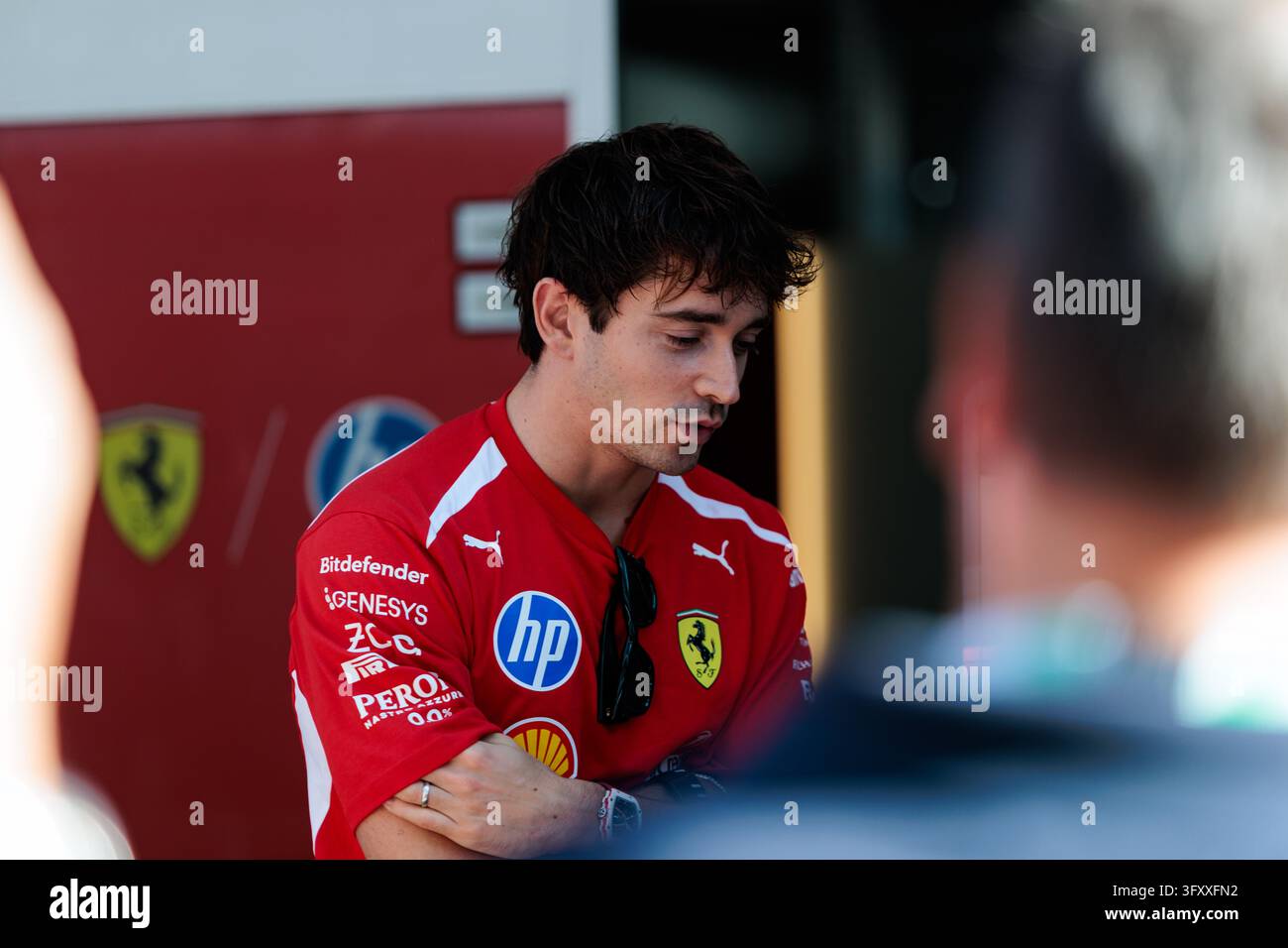 Austin, Texas, United States. 24th October 2026. Charles Leclerc enters ...