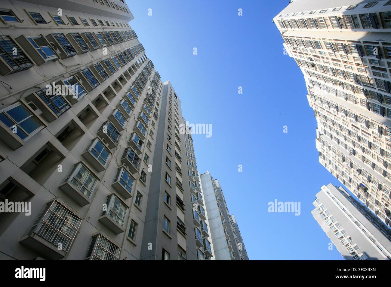 Residential Vector Graphics Residential building complexes stand along the Grand Canal in Huai'an ...