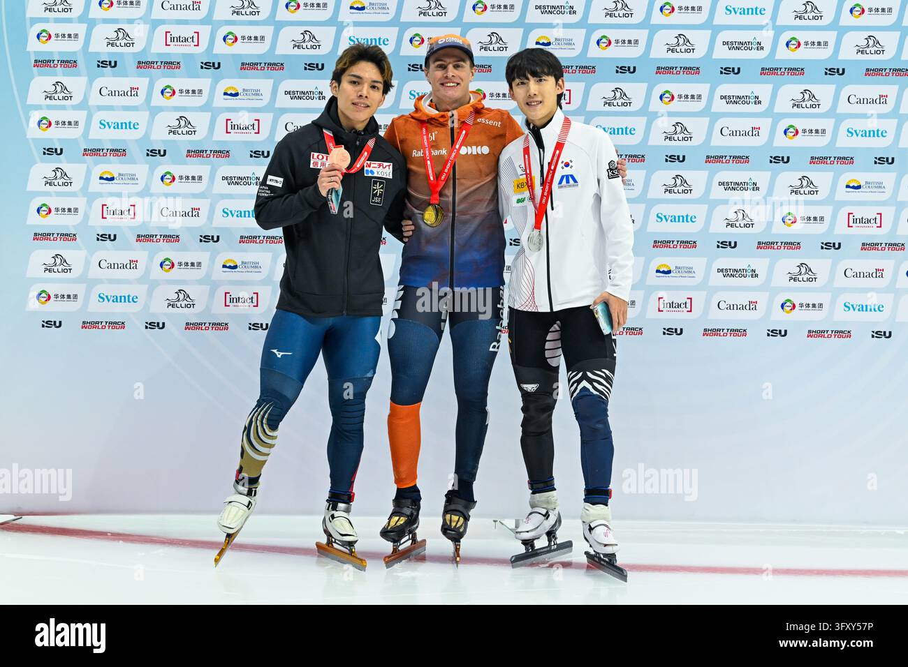 VANCOUVER, CAN - OCTOBER 25: Shogo Miyata of Japan, Jens van 't Wout of ...