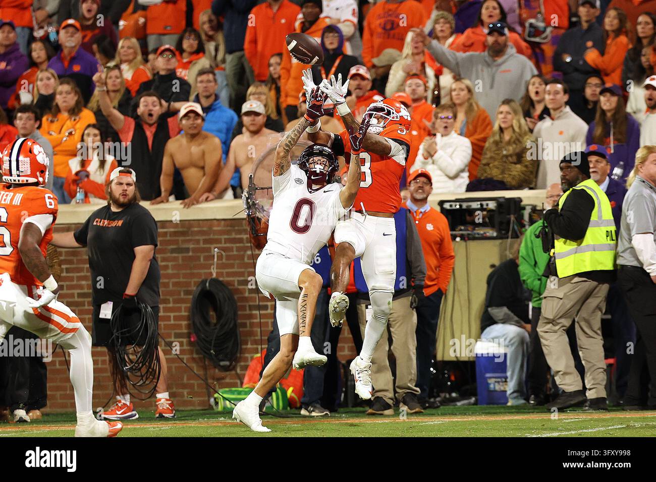 CLEMSON, SC - OCTOBER 24: Virginia Tech Hookies wide receiver Ayden ...
