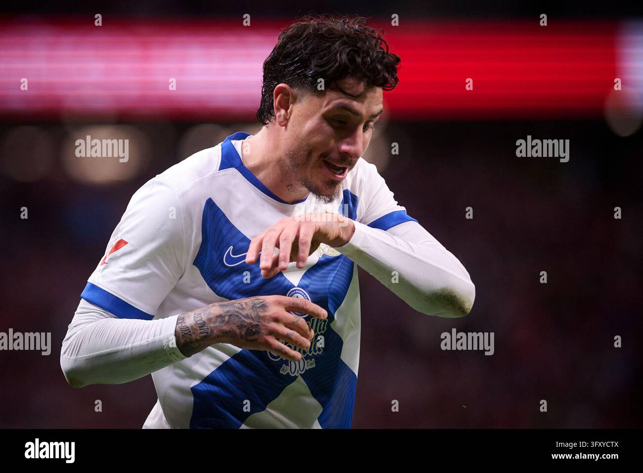 RC Deportivo de A Coruna's Jose Maria Gimenez dejected during La Liga ...
