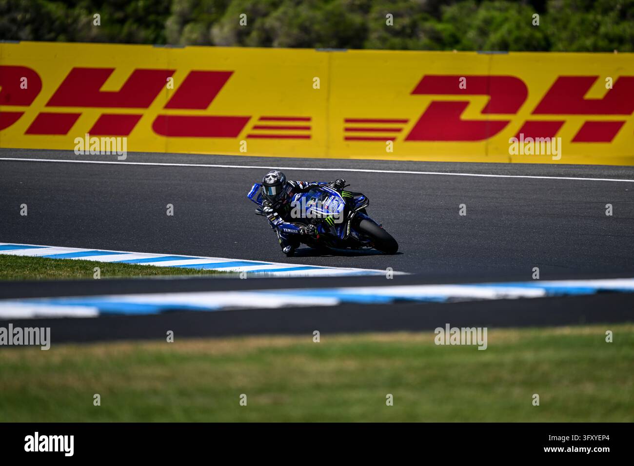 Fabio Quartararo of France is seen racing for Monster Energy Yamaha ...