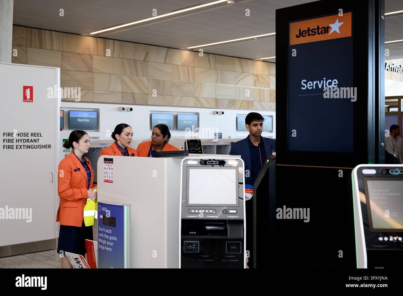 Jetstar service desk at Western Sydney International Airport in Sydney ...