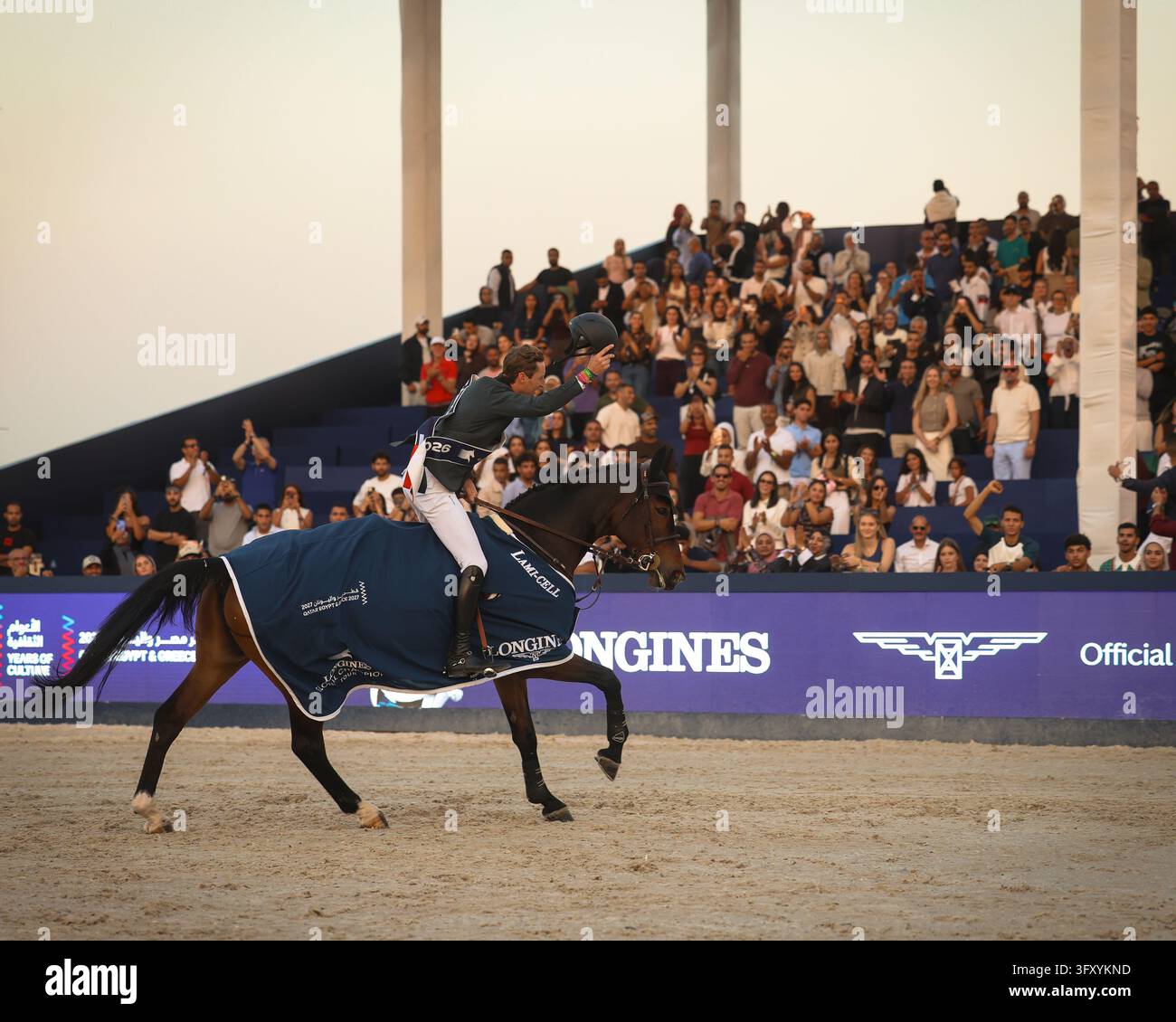 Cairo, Egypt. 24th Oct, 2026. Pieter Devos on Casual DV Z at the Grand ...