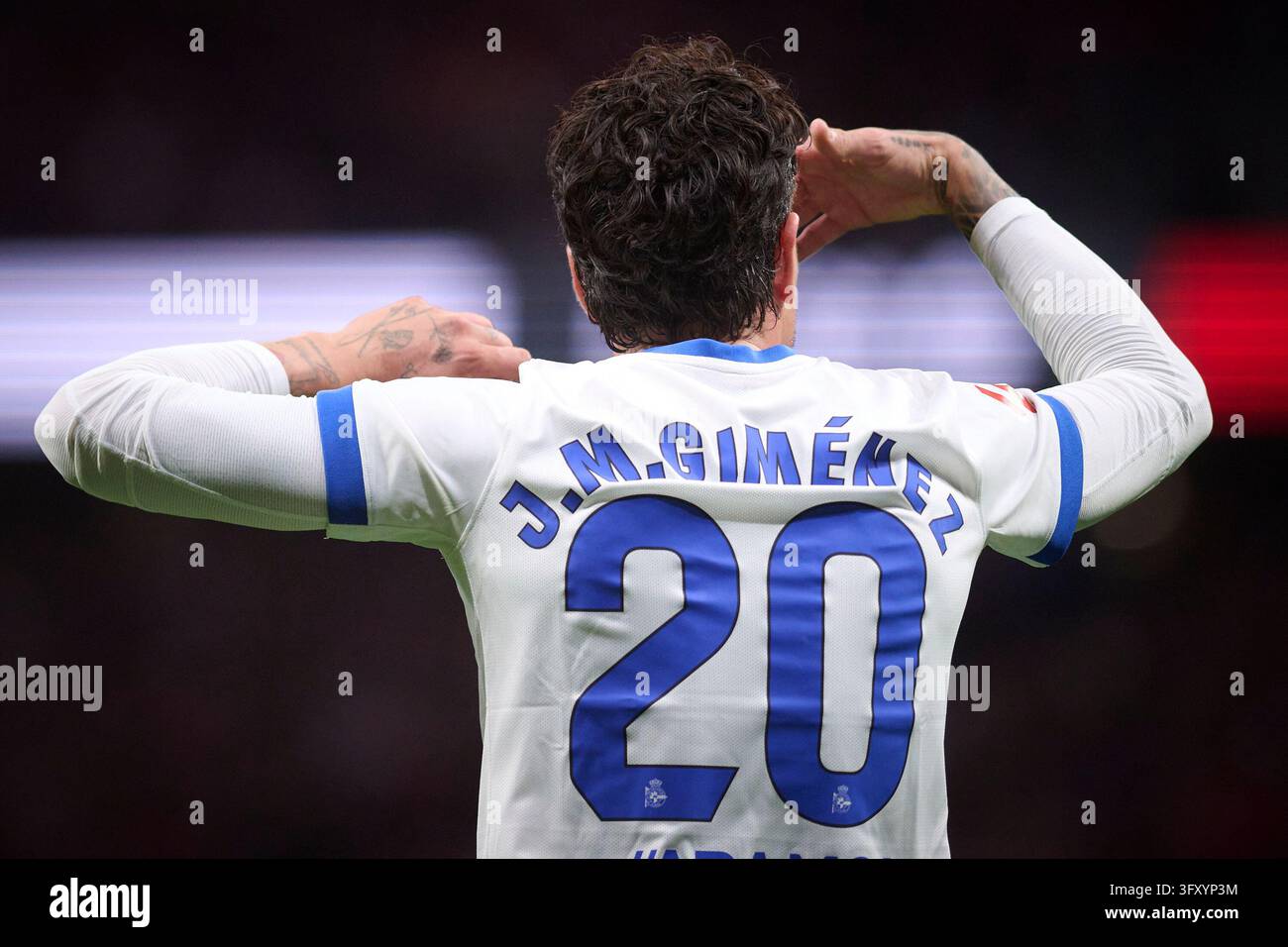 RC Deportivo de A Coruna's Jose Maria Gimenez during La Liga match ...