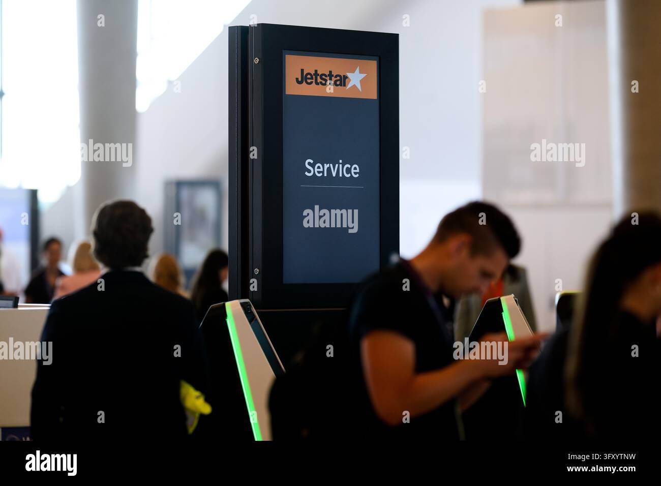 Jetstar service desk at Western Sydney International Airport in Sydney ...