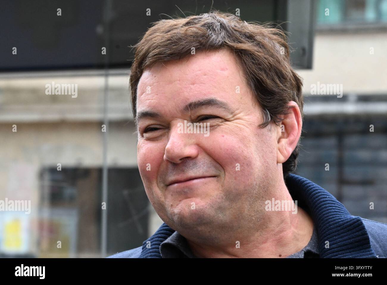 Thomas Piketty, French economist during a demonstration in favor of ...