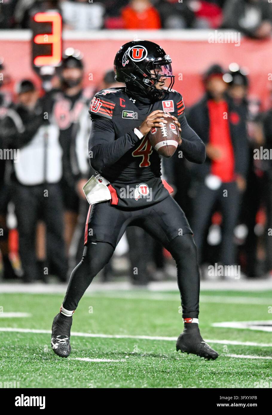 SALT LAKE CITY, UT - OCTOBER 24: Utah Utes quarterback Devon Dampier (4 ...