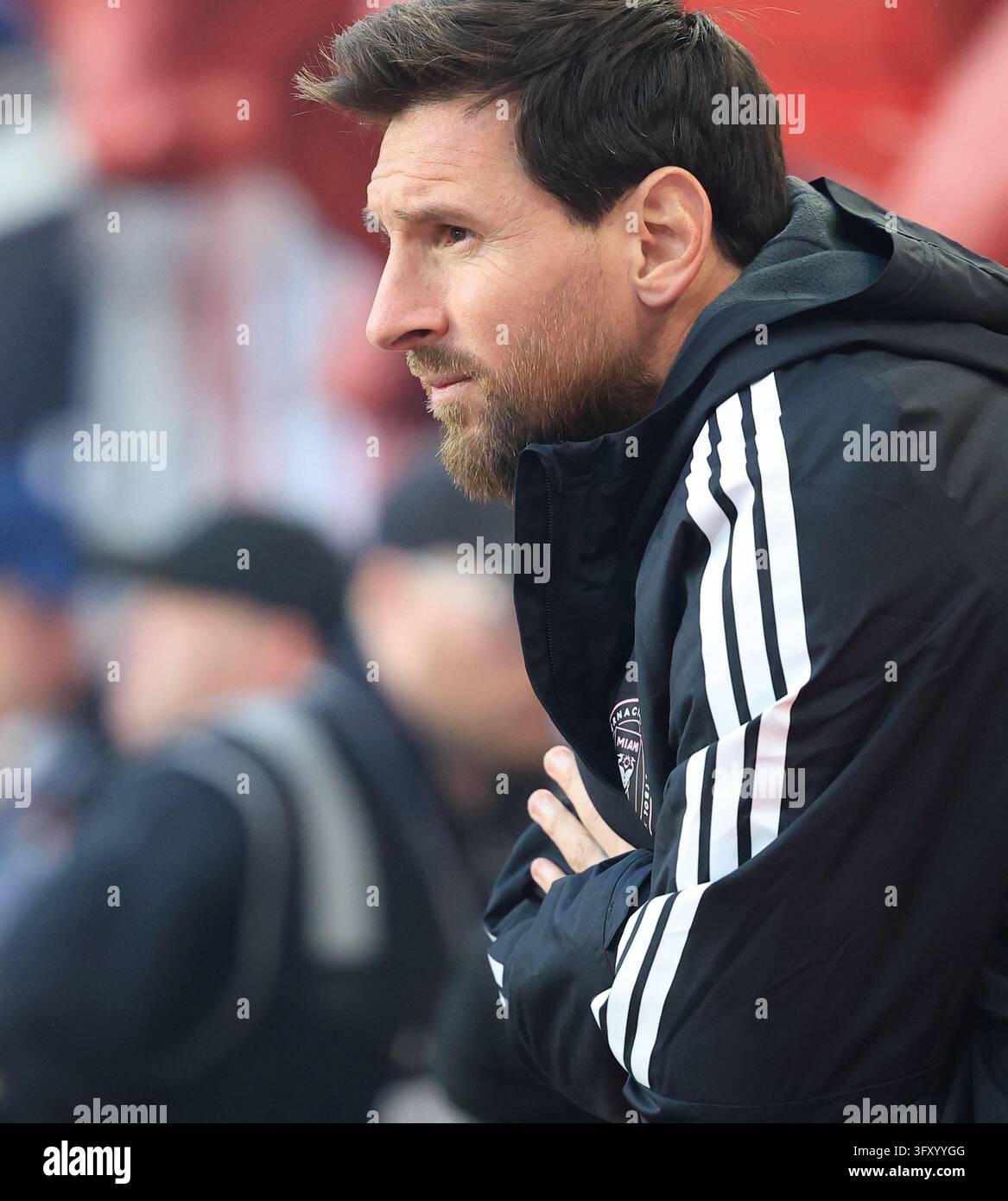 Red Before Vector Inter Miami CF forward Leo Messi (10) before the regular season MLS ...