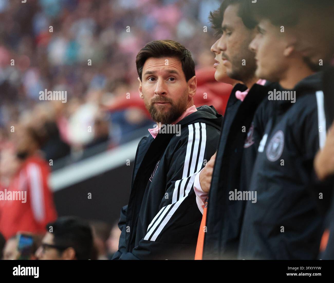 Red Before Vector Inter Miami CF forward Leo Messi (10) before the regular season MLS ...