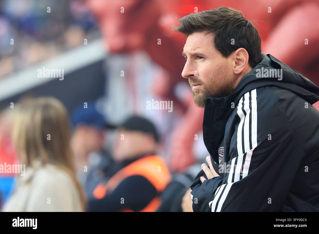 Red Before Vector Inter Miami CF forward Leo Messi (10) before the regular season MLS ...