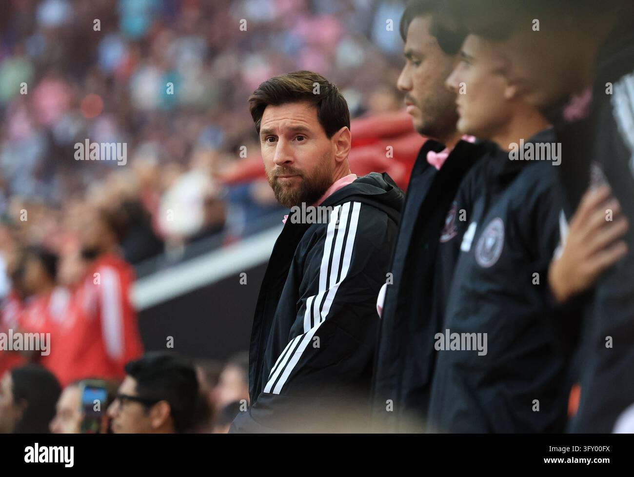 Red Before Vector Inter Miami CF forward Leo Messi (10) before the regular season MLS ...