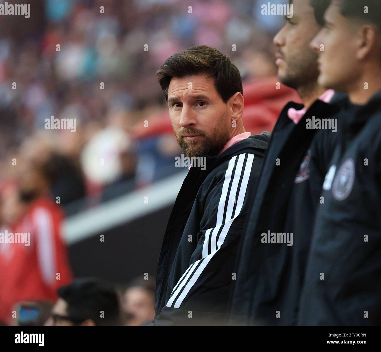 Red Before Vector Inter Miami CF forward Leo Messi (10) before the regular season MLS ...