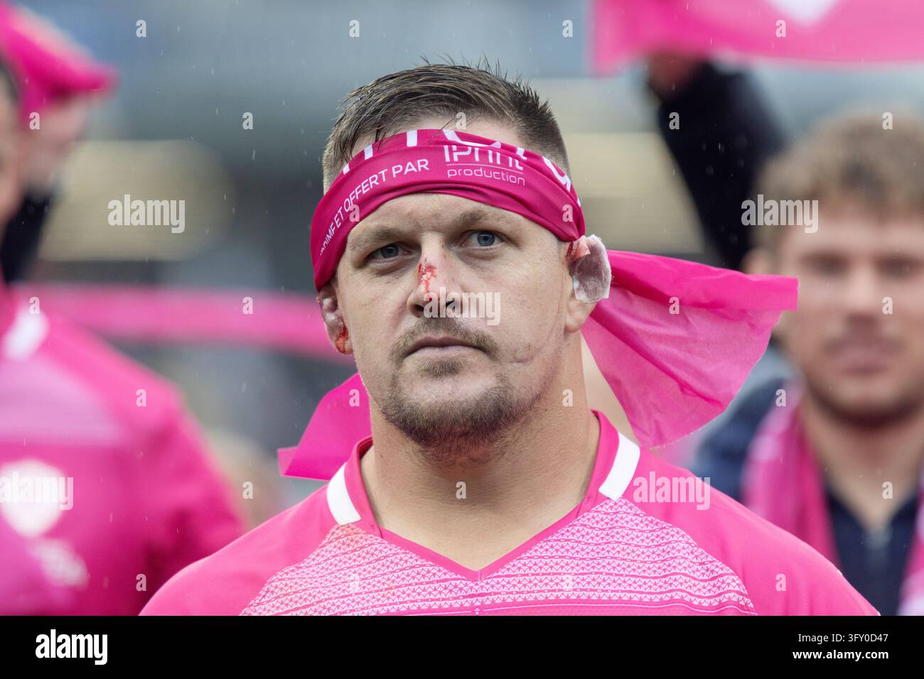 Asm Stuff Nick Schonert of Vannes celebrates after the French championship Top 14 ...