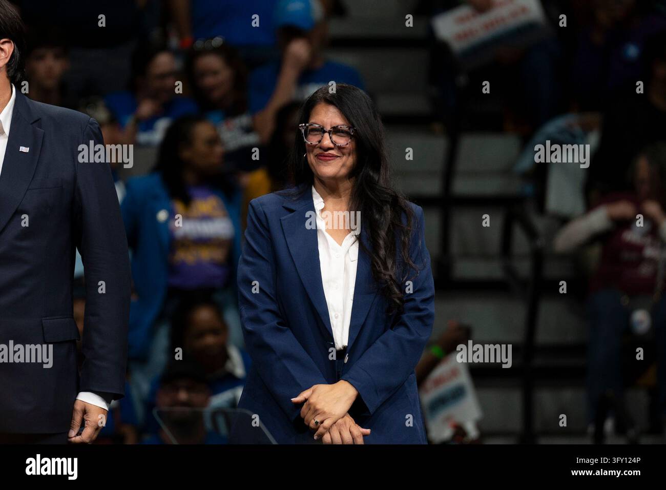 Get Out Stock Rep. Rashida Tlaib attends a Michigan Democrats Get Out the Vote Rally ...