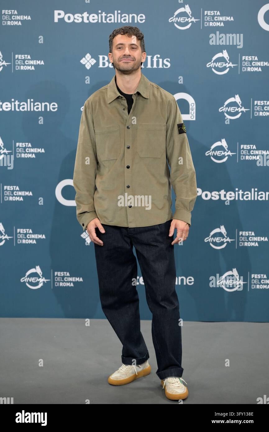 Ferrario Model Edoardo Ferrario attends the photocall for the film *Un tranquillo ...