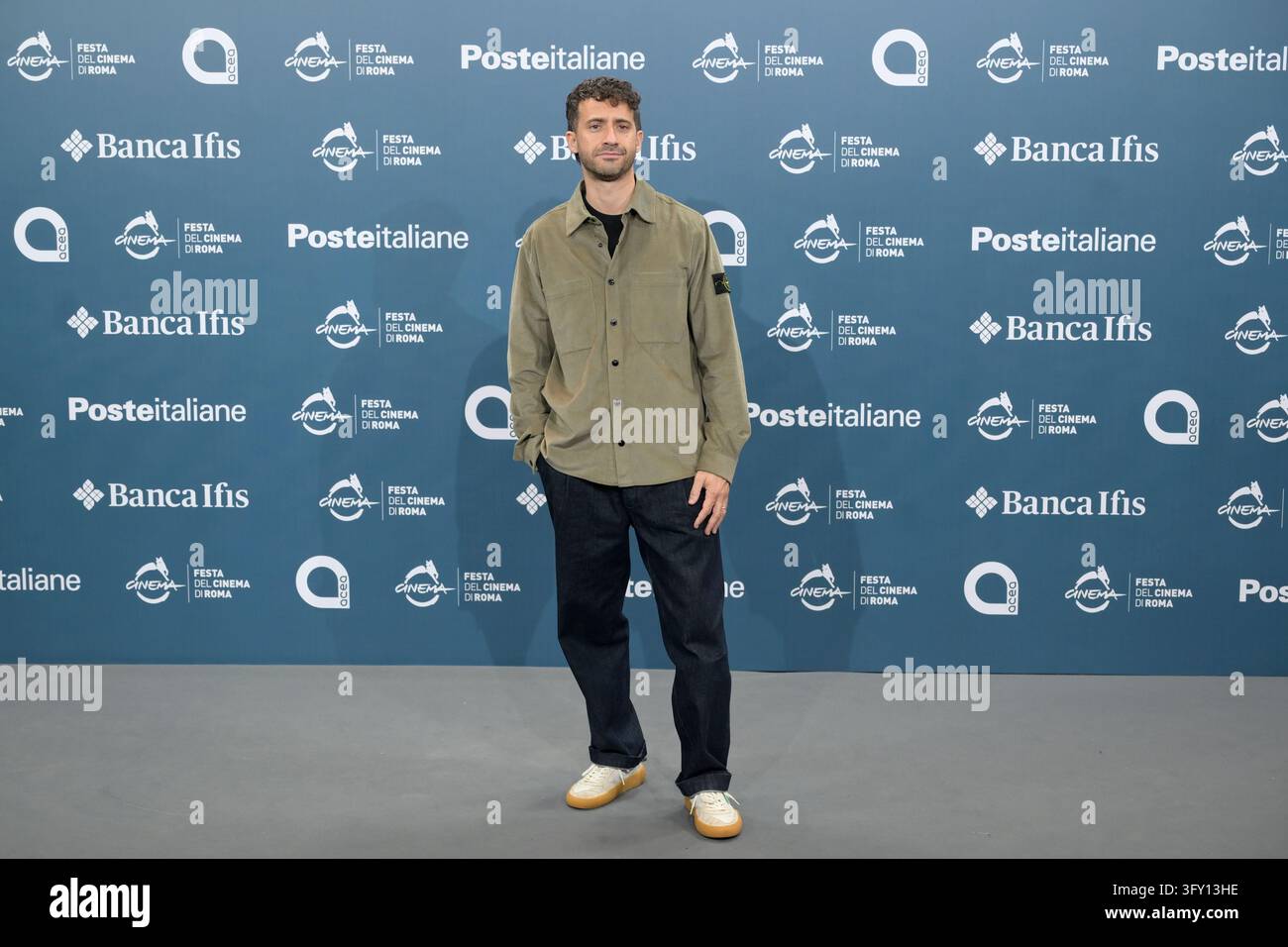 Ferrario Model Edoardo Ferrario attends the photocall for the film *Un tranquillo ...